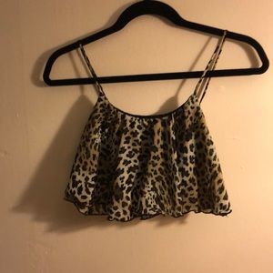 CHEETAH PRINT CROP TOP